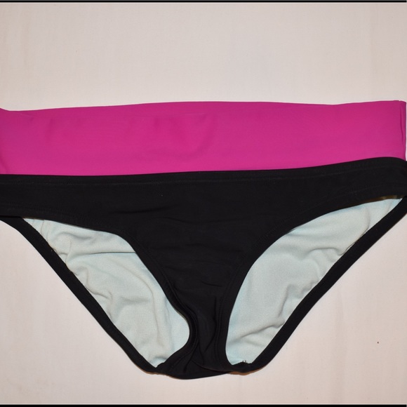 NWOT Nike Black, Yellow, and Pink Bikini Size 6 - Picture 2 of 6